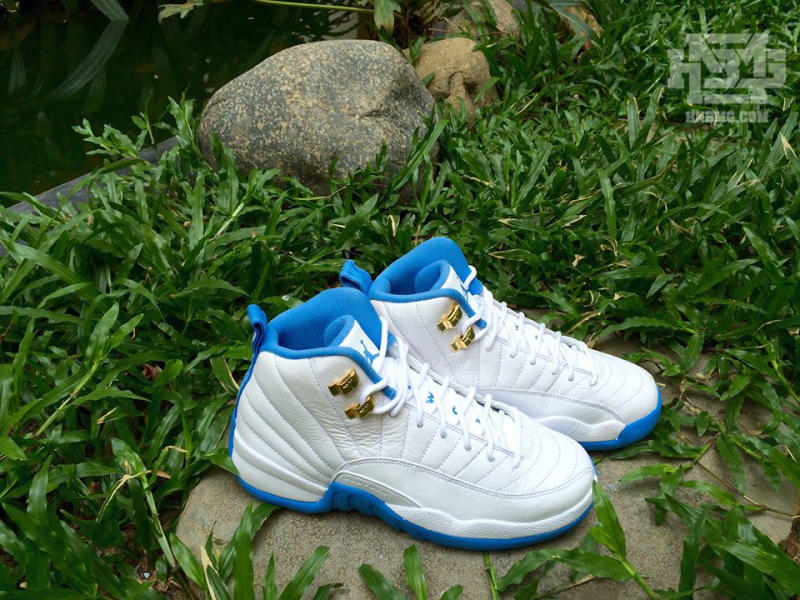 jordan 12 white university blue lemon venom